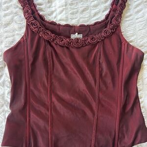 Corset Top with Roses